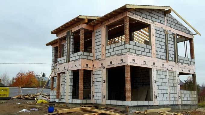 строительство дома из газоблока